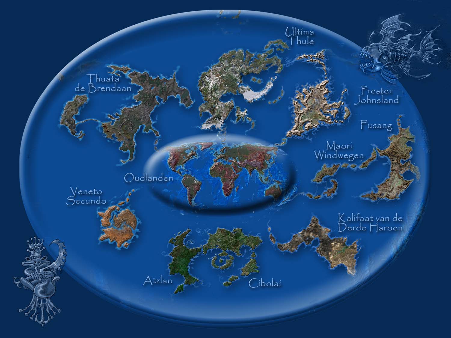 beyond flat earth map